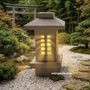 Lampu taman jepang minimalis