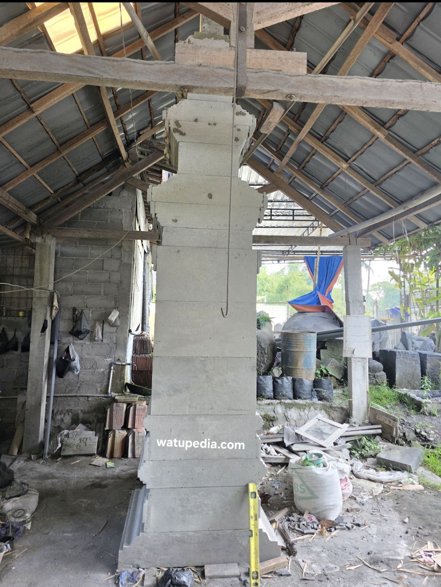 Gapura Bali / Candi Bentar bahan cetakan semen dengan kerangka besi 4,5 meter - Gambar 4
