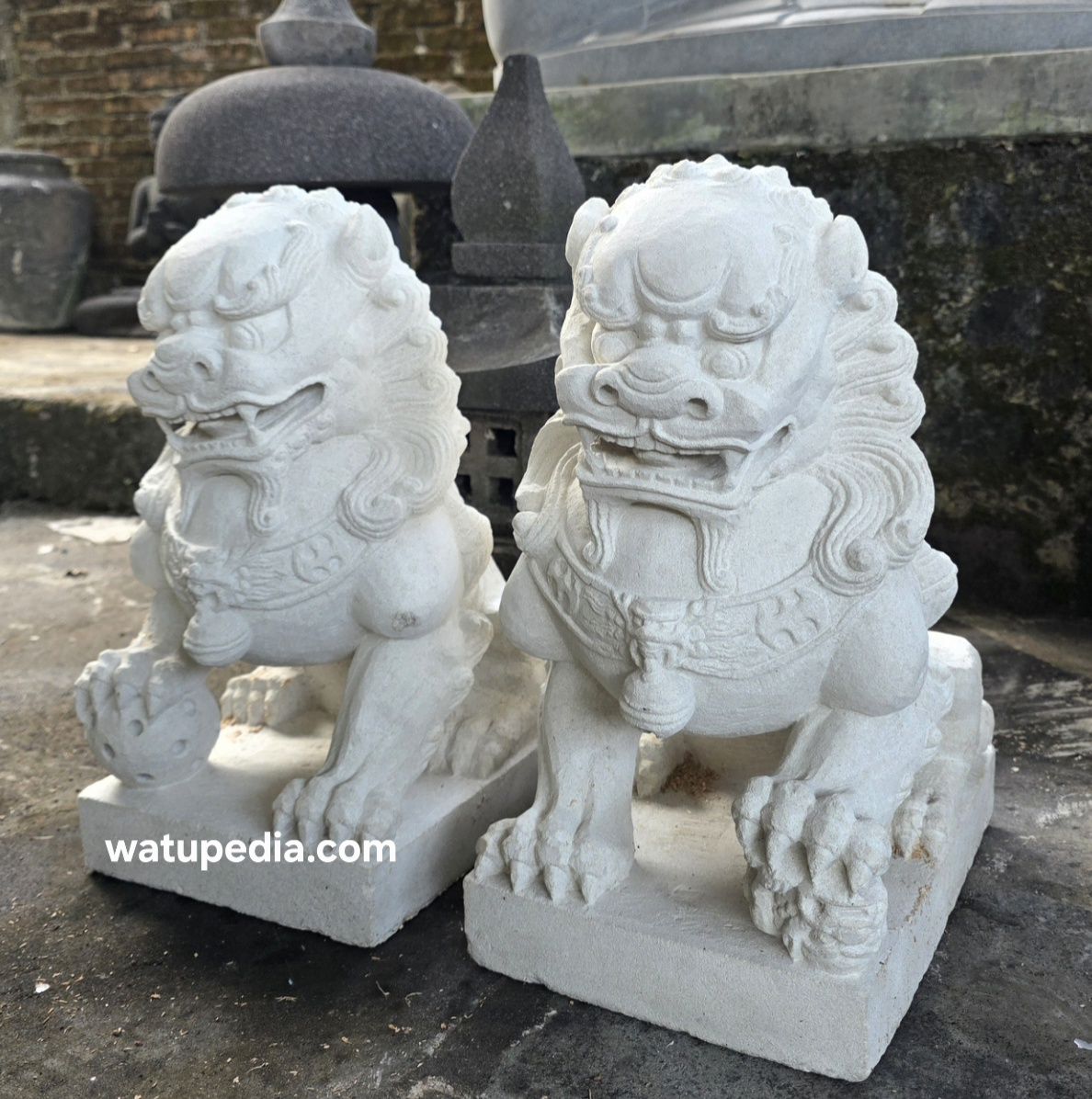 Samsi tinggi 40 cm batu putih super