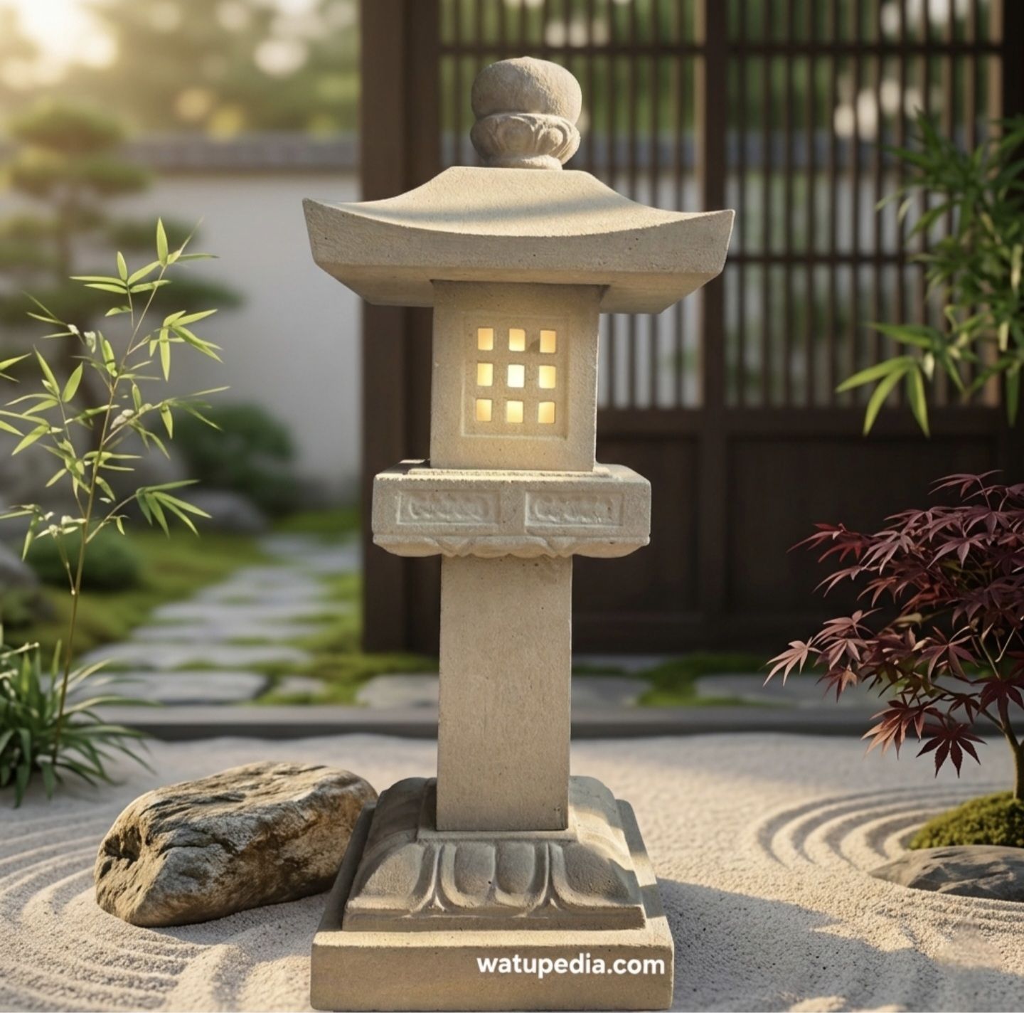 Lampu Taman Jepang 80 cm
