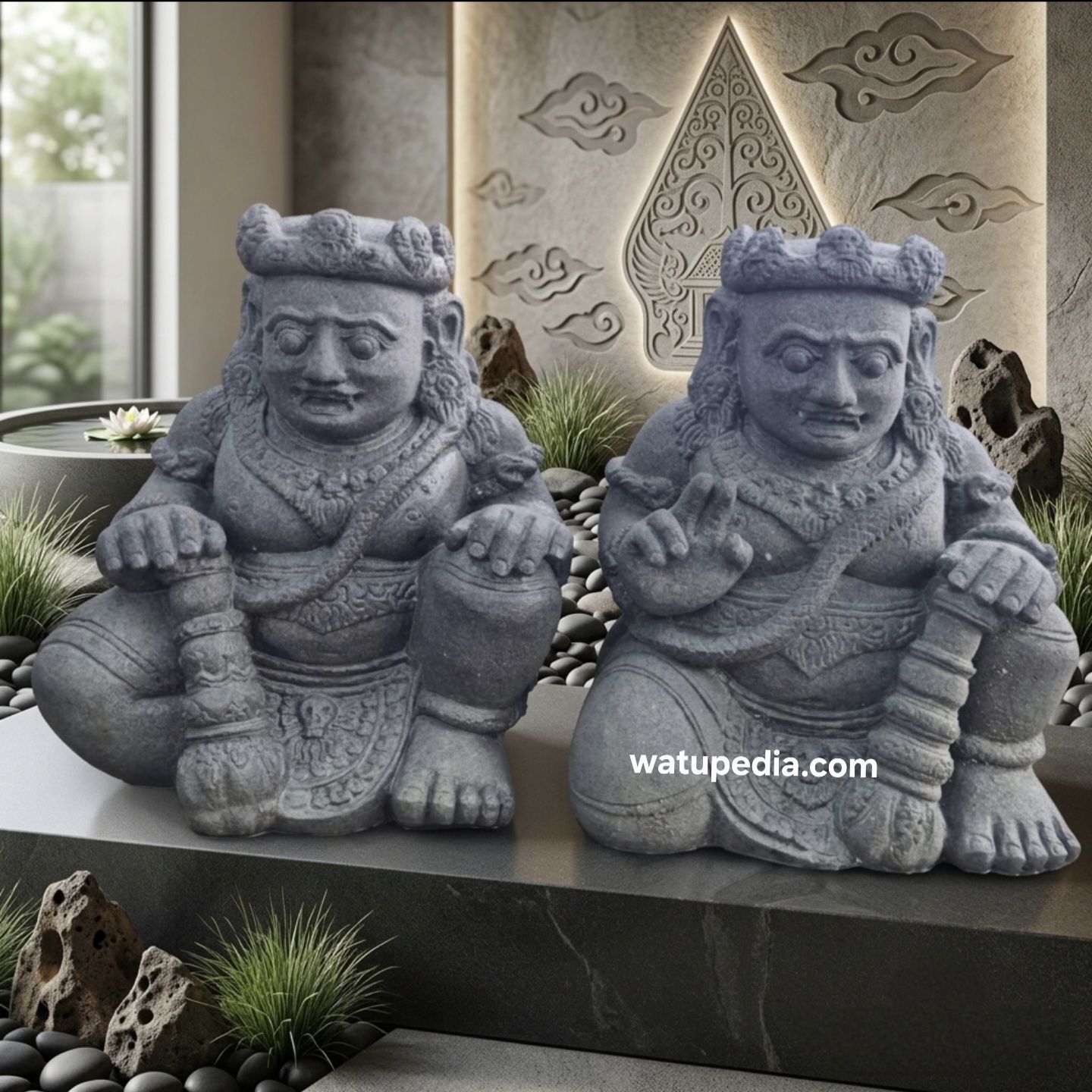 Patung Gupala Singosari tinggi 50 cm batu candi